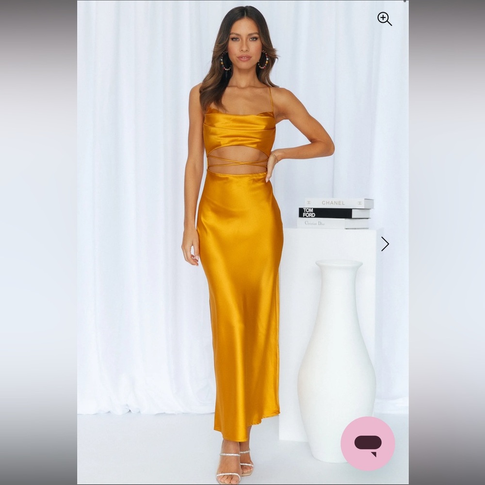 NWT Hello Molly Golden Dress